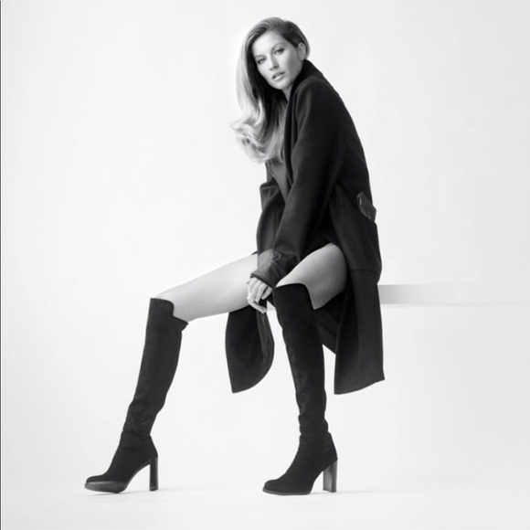 NWT Stuart Weitzman Allhyped Stretch Leather Boots